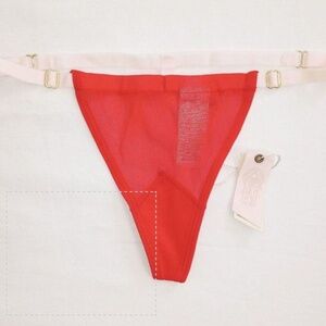 Free People/Revolve  We are HAH A T String Panty in Blood Orange